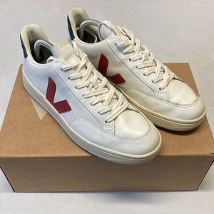 Veja V-12 leather Sneakers White/red/navy US 9